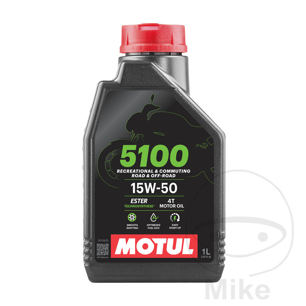 Aceite motor 15W50 4T 1 litro Motul HC-Sintético 5100