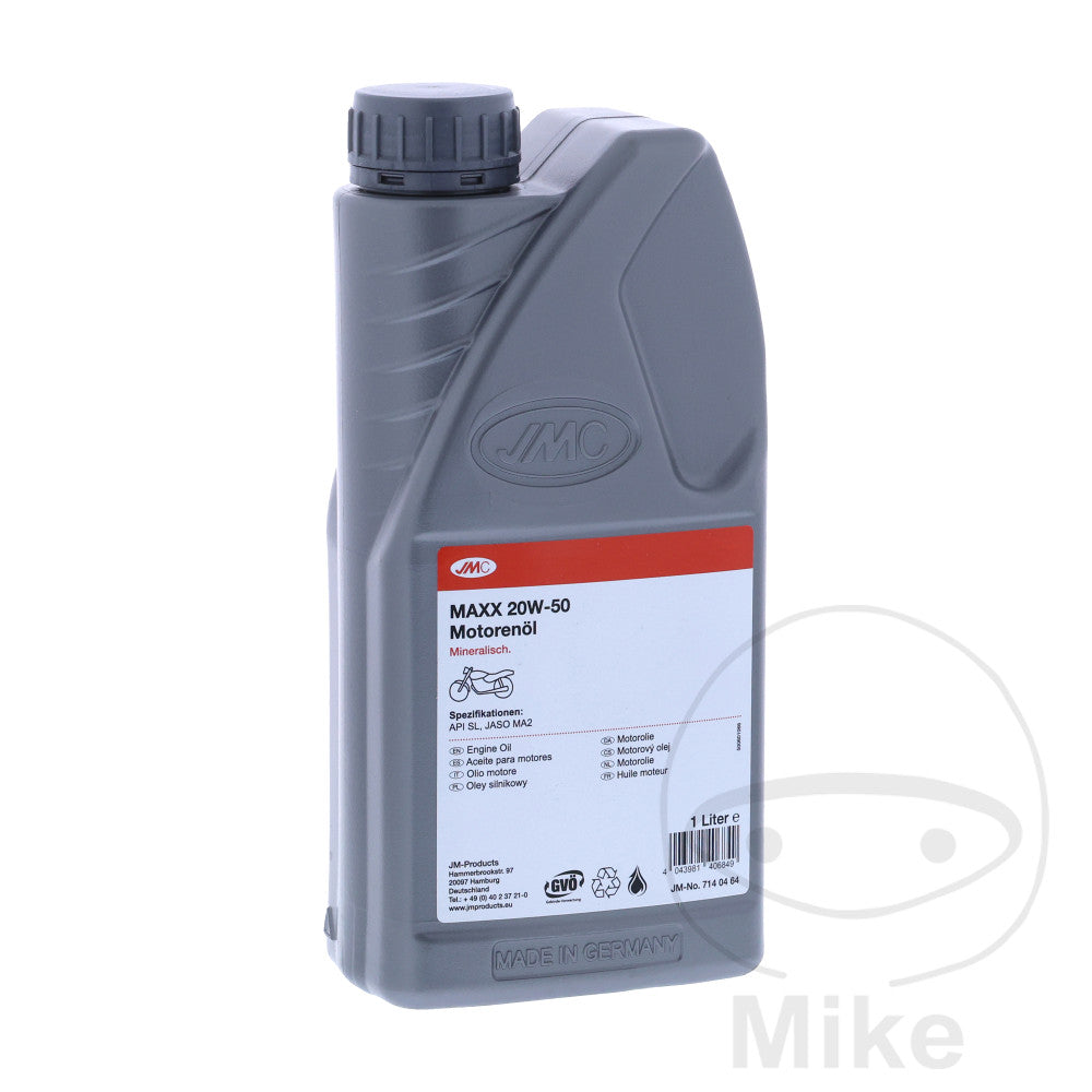 Aceite motor 20W50 4T 1 litro JMC Maxx mineral