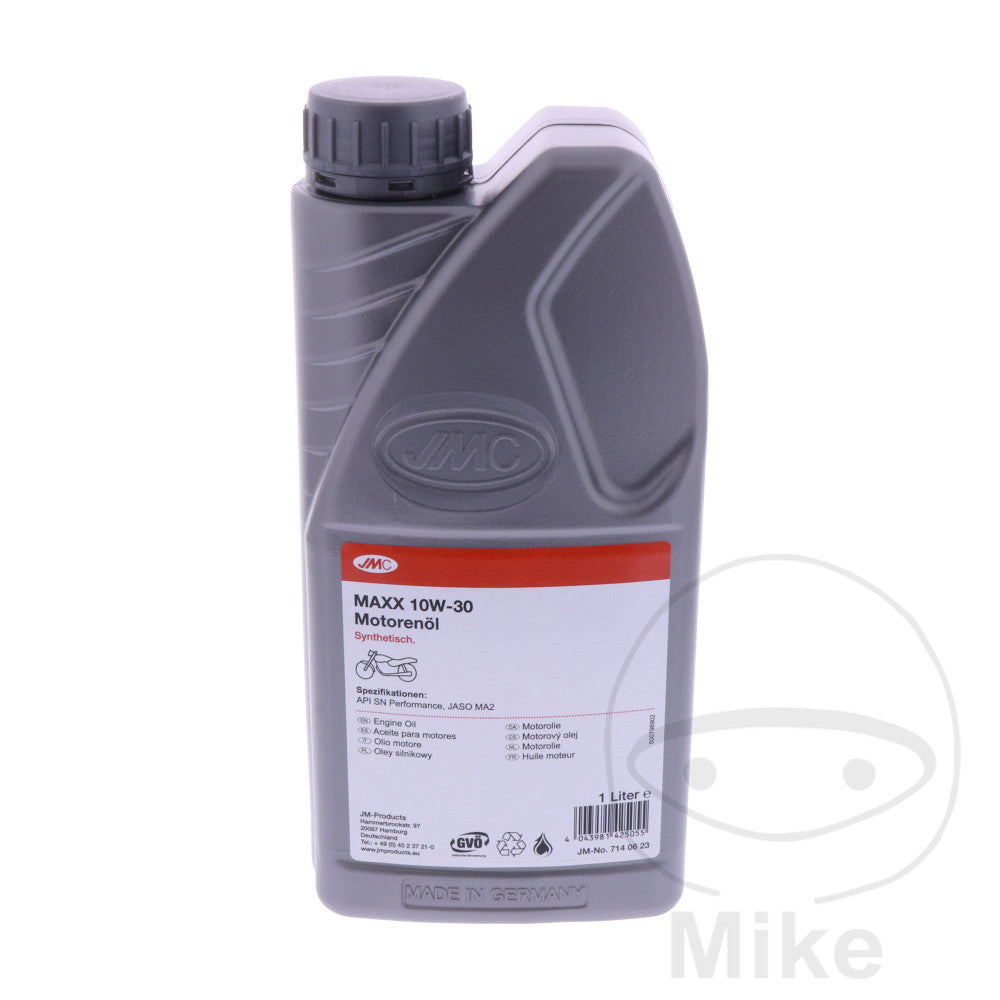 JMC Maxx 10W30 4T 1 liter synthetic engine oil