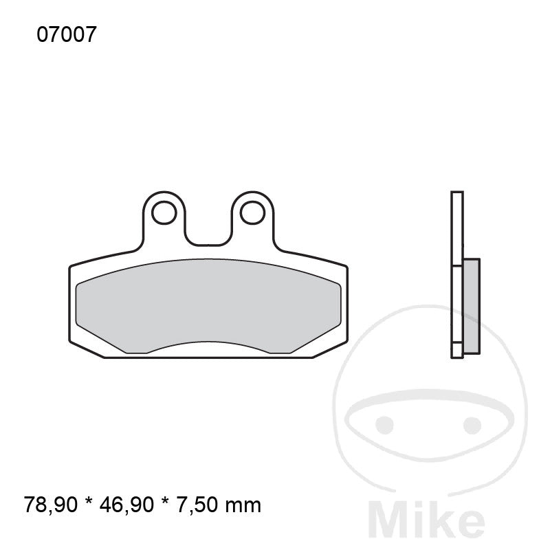 Pastillas de freno CC Scooter Brembo 07007 delantera