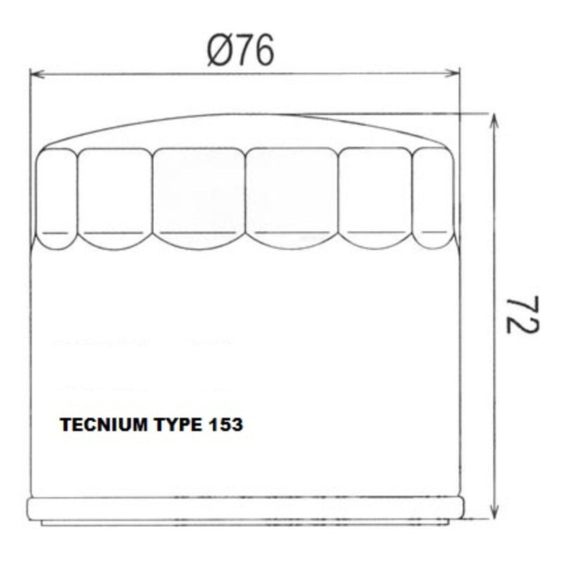 Filtro de aceite TECNIUM - 796800