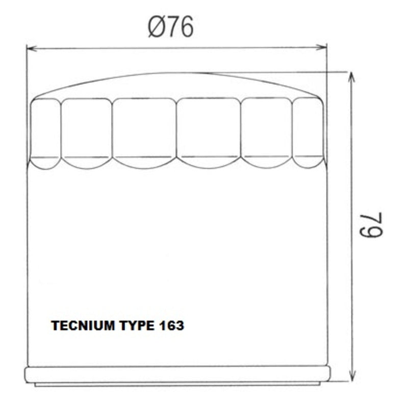 Filtro de aceite TECNIUM - 798800