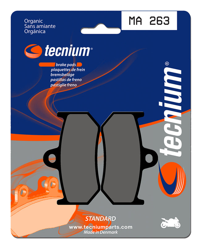 Pastillas de freno Tecnium MA263 Orgánicas