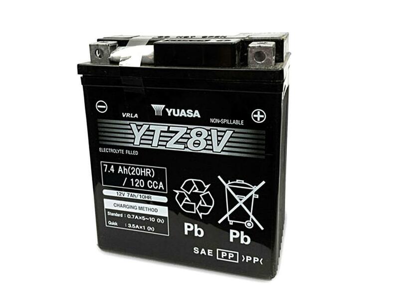 Yuasa battery YTZ8V Wet charged (cargada y activada)