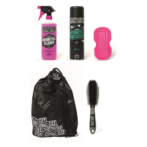 Kit de Limpieza Completo Muc-Off (Protector, Limpiador, Esponja y Cepillo)