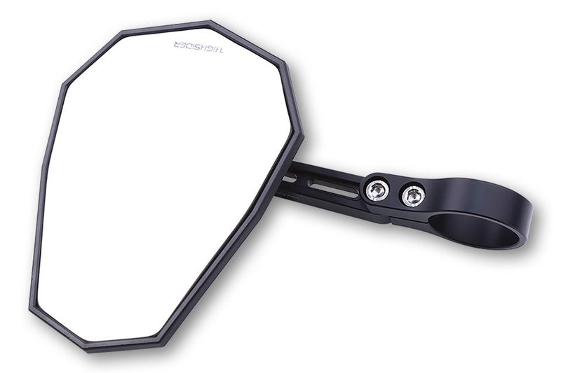 Retrovisor extremo de manillar HIGHSIDER pro Stealth-X5 corto – negro mate – 1 pza