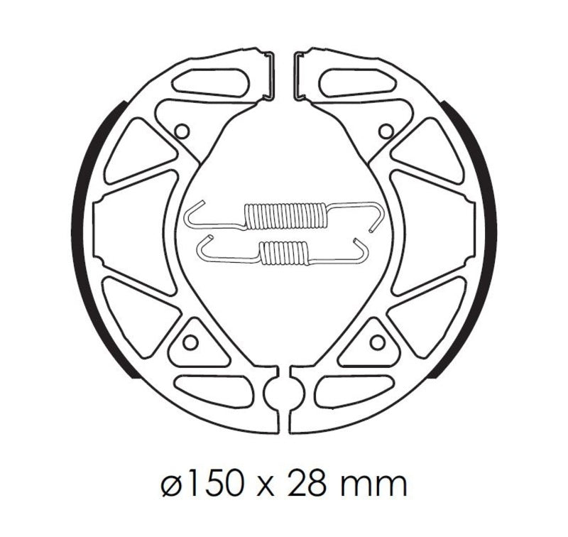 Zapatas de freno TECNIUM Scooter orgánicas - BA209