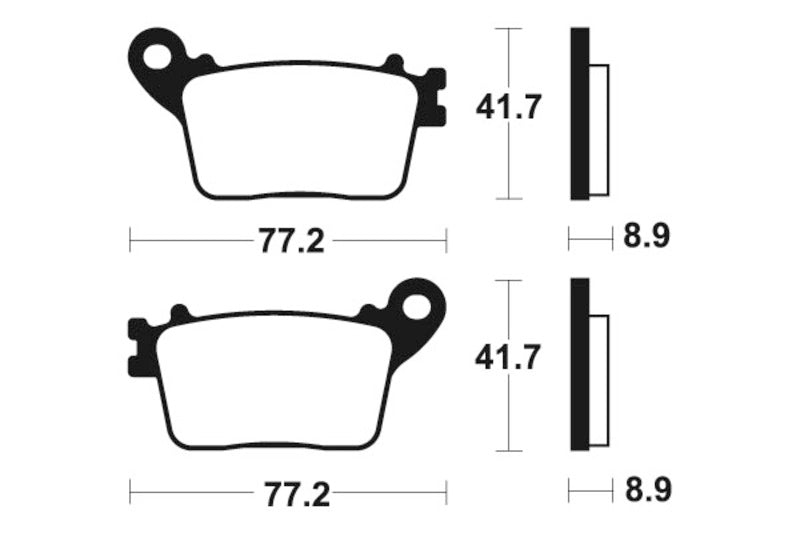 Pastillas de freno Tecnium MA334 Orgánicas