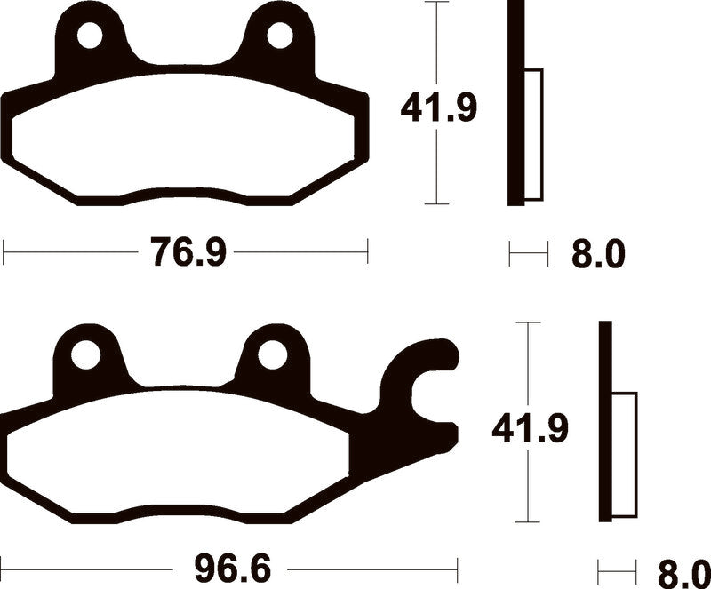 Pastillas de freno Tecnium Scooter orgánicas ME138