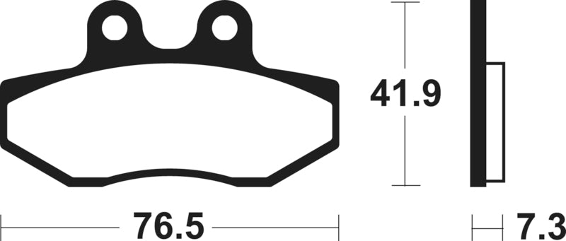 Pastillas de freno Tecnium Scooter orgánicas ME317