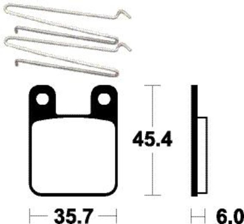 Pastillas de freno Tecnium Scooter orgánicas ME319