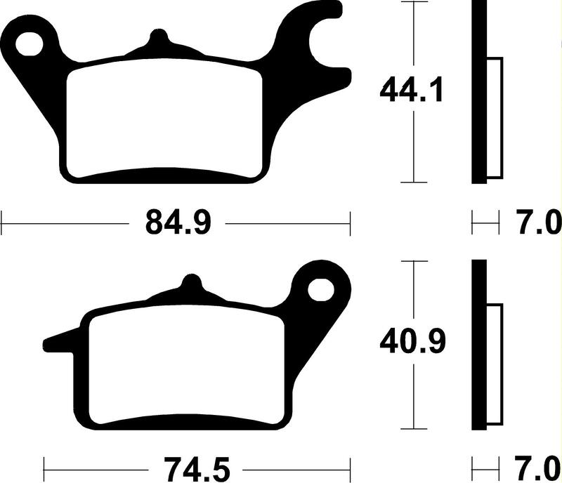 Pastillas de freno Tecnium Scooter orgánicas ME425