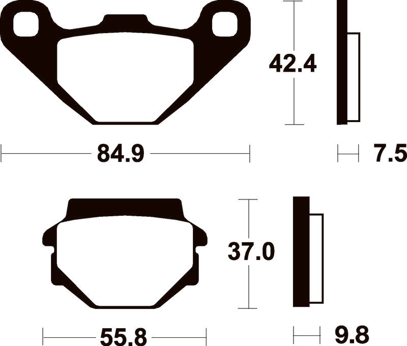 Pastillas de freno Tecnium Scooter orgánicas ME46