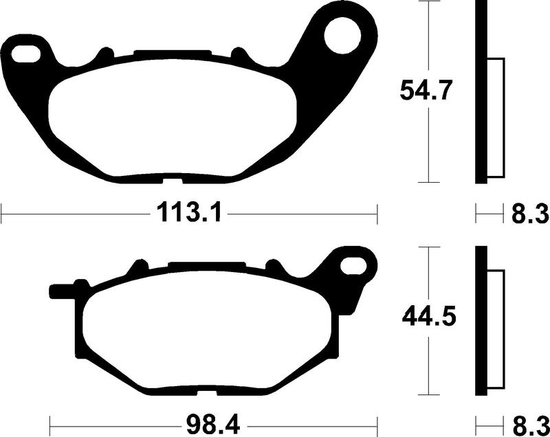 Pastillas de freno Tecnium MF431 Sinterizadas Yamaha
