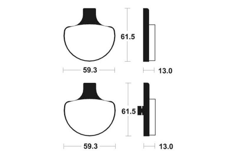 Pastillas de freno Tecnium MF79 Sinterizadas