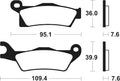Pastillas de freno Tecnium MOR410 Sinterizadas racing