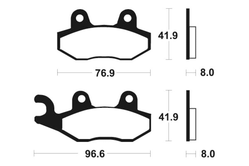 Pastillas de freno Tecnium MR111 Sinterizadas