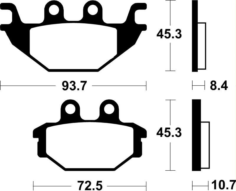 Pastillas de freno Tecnium MR430 Sinterizadas Indian Scout