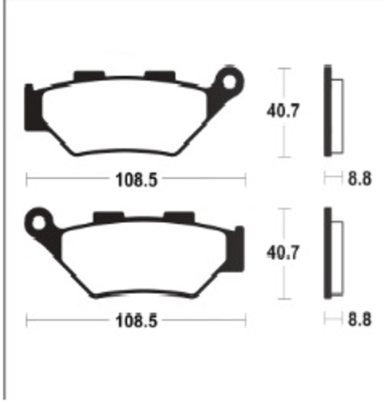 Pastillas de freno TECNIUM Supersport sinterizadas - MF483