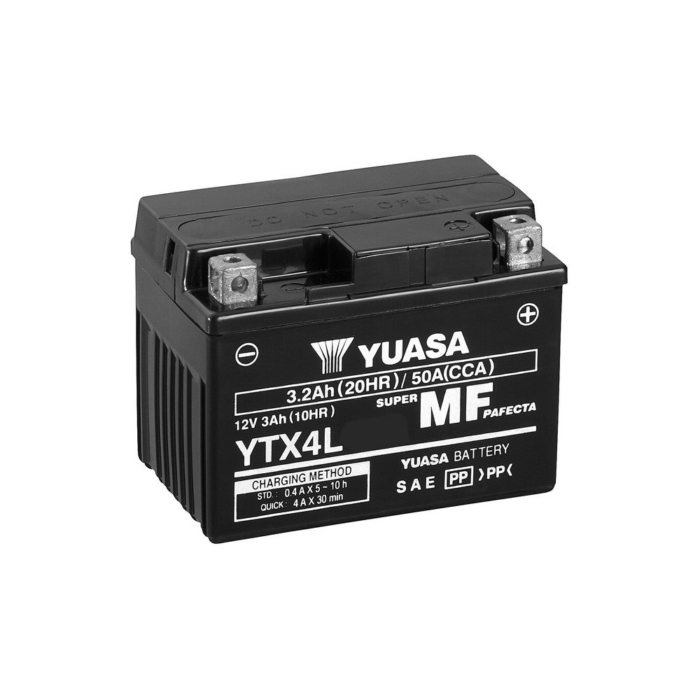 BATERÍA YUASA TIPO SIN MANTENIMIENTO WET CHARGE YTX4L WC (10)