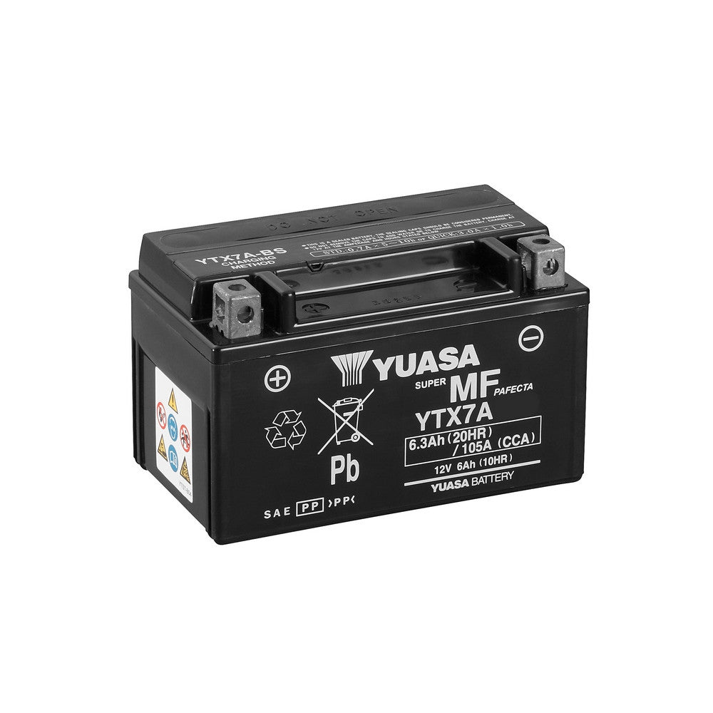 BATERÍA YUASA TIPO SIN MANTENIMIENTO WET CHARGE YTX7A WC (6)