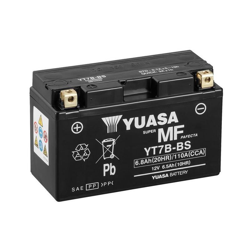 Batería Yuasa Sin Mantenimiento Combi Pack YT7B-BS Cp
