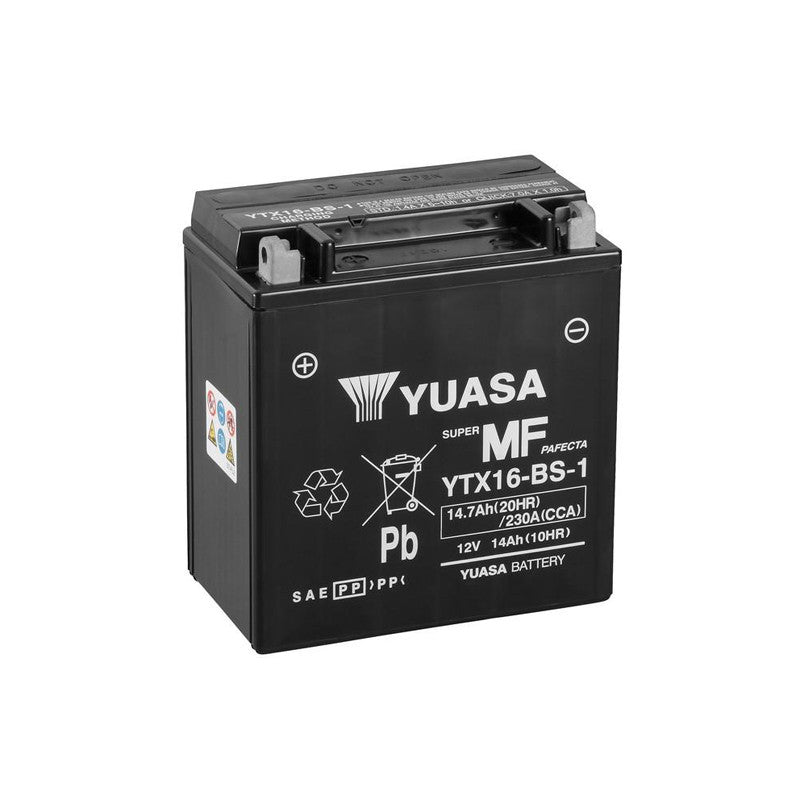Batería Yuasa Sin Mantenimiento Combi Pack YTX16-BS-1 Cp