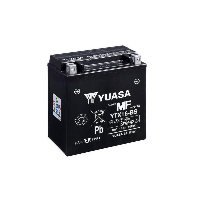 Batería Yuasa Sin Mantenimiento Combi Pack YTX16-BS Cp