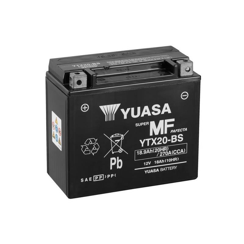 Batería Yuasa Sin Mantenimiento Combi Pack YTX20-BS Cp