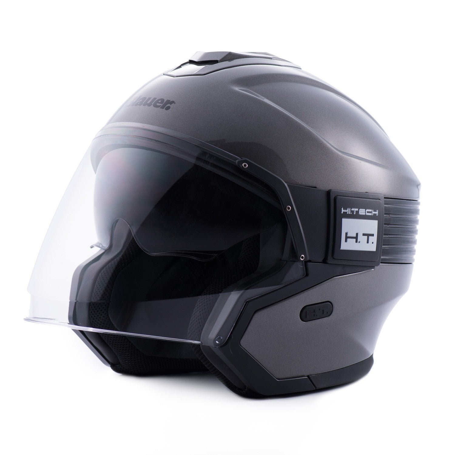CASCO BLAUER HACKER BTR TITANIO / NEGRO