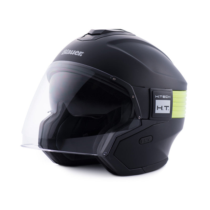 CASCO BLAUER HACKER NEGRO / NEGRO / AMARILLO FLUOR