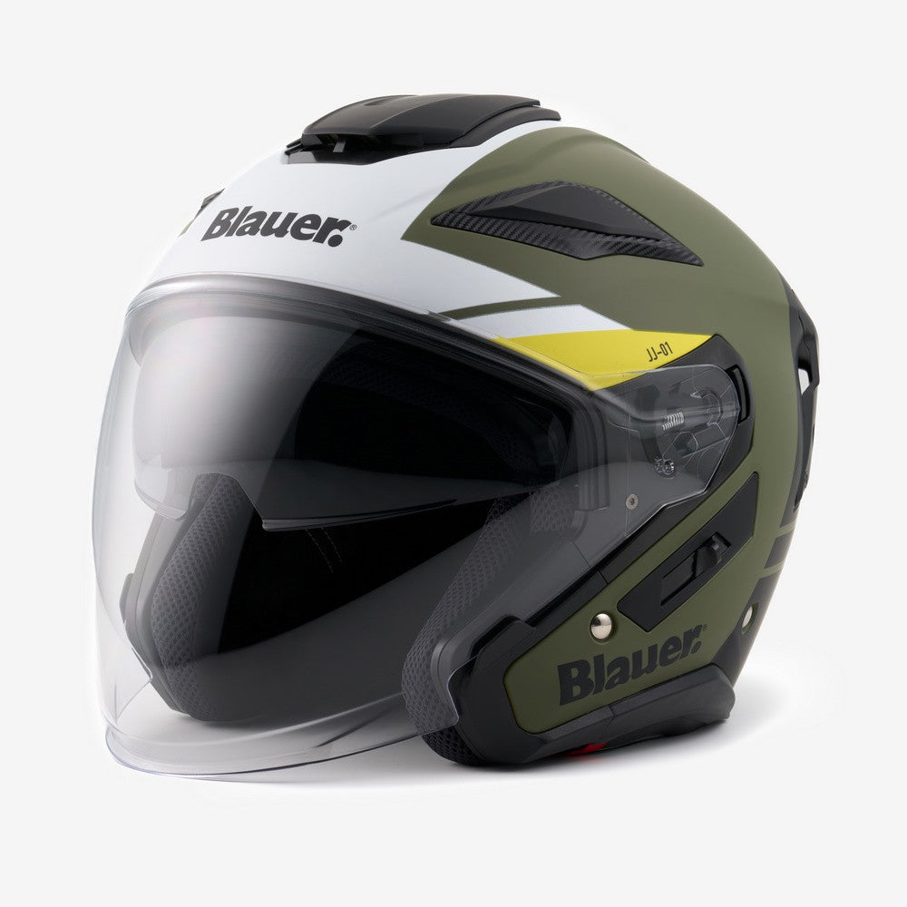 CASCO BLAUER JET JJ-01 VERDE MATE