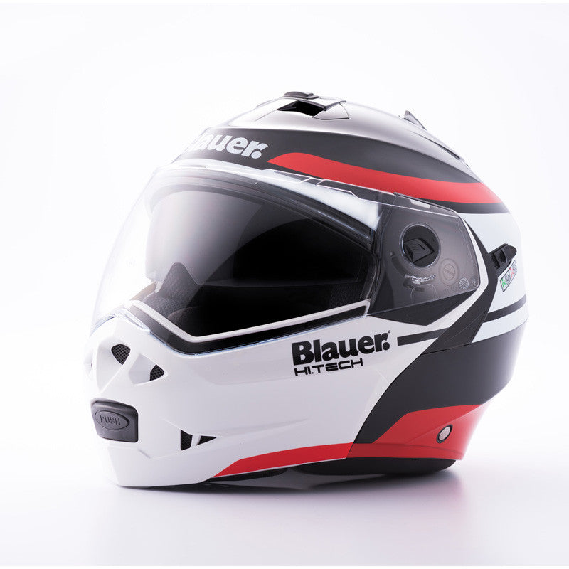 CASCO BLAUER SKY 2 NEGRO / ROJO / BLANCO