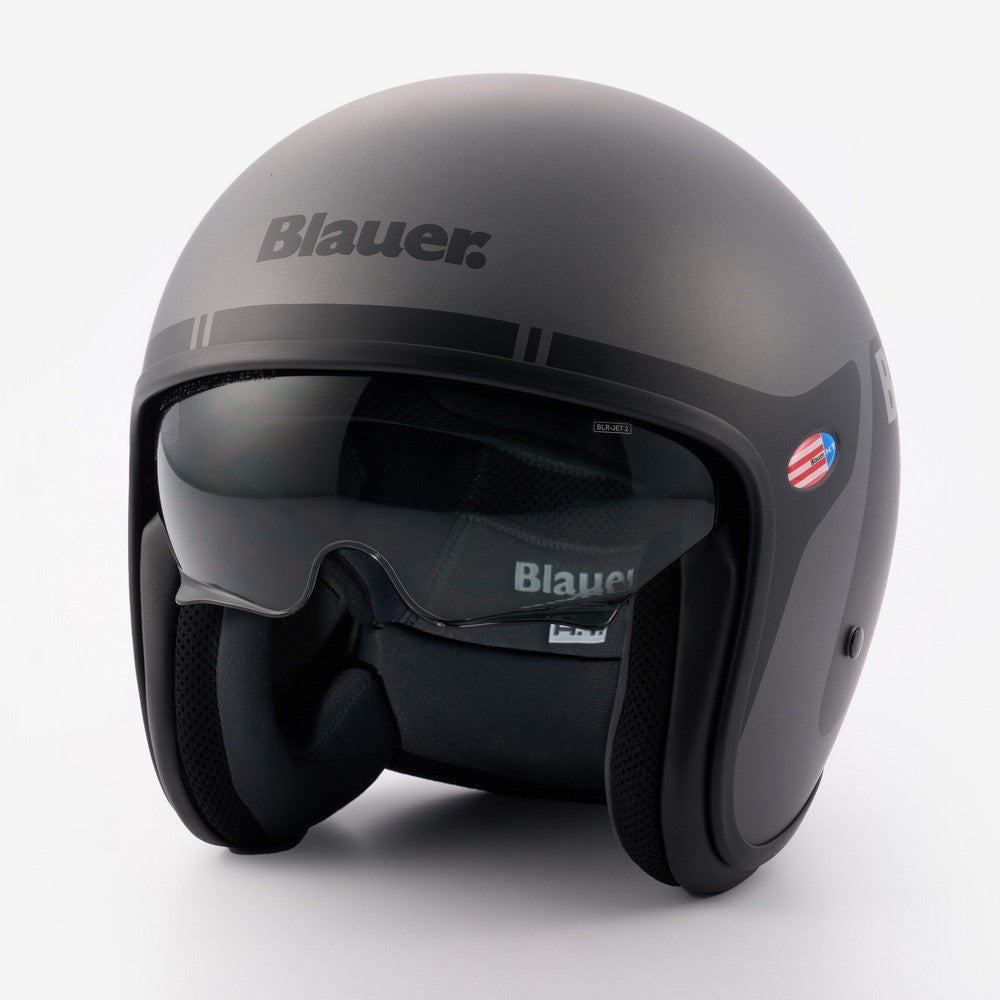 CASCO BLAUER PILOT 06 GO TITANIO / NEGRO MATE