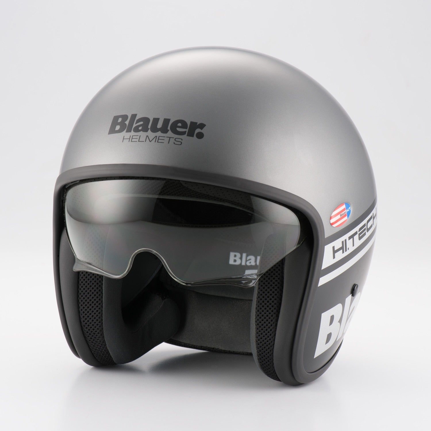 CASCO BLAUER PILOT 06 H.T. GRIS MATE / NEGRO MATE