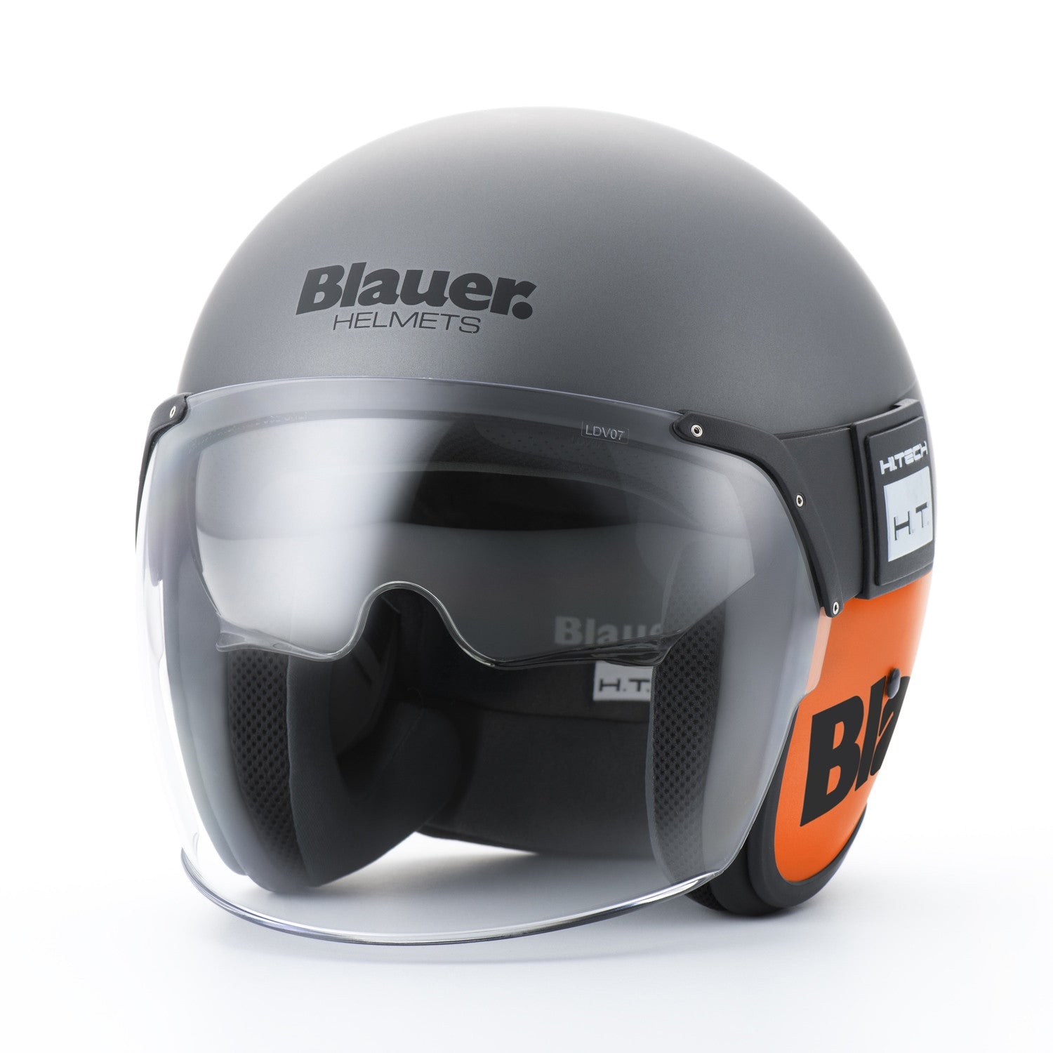 CASCO BLAUER POD 06 H.T. TITANIO / NARANJA