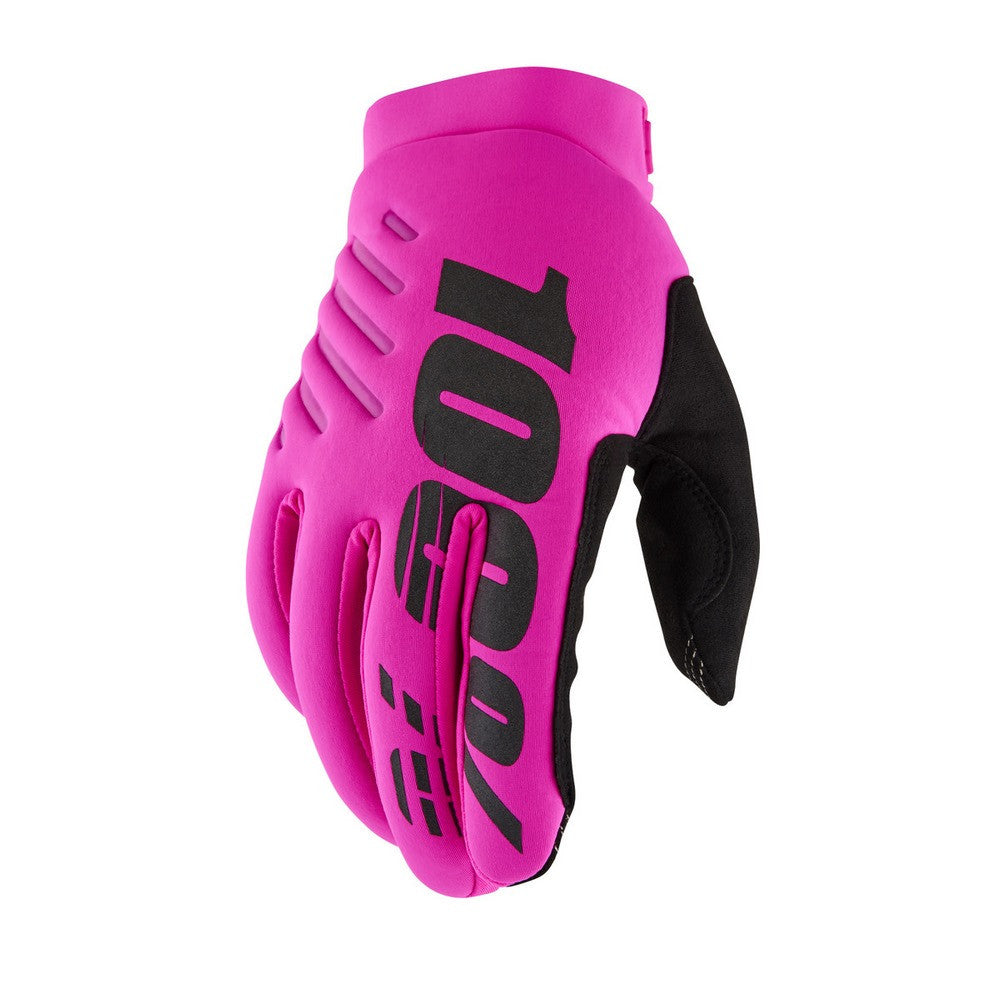 GUANTES 100% BRISKER ROSA NEON