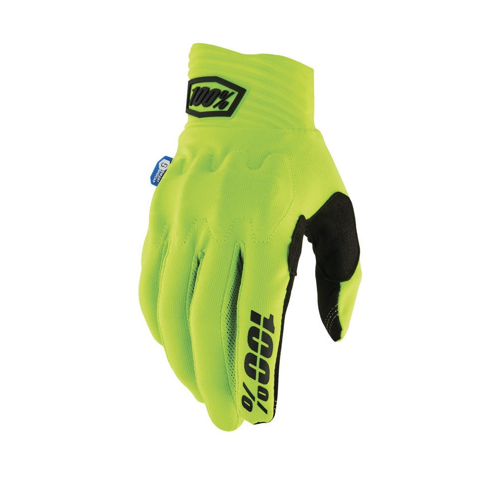 GUANTES 100% COGNITO SMART SHOCK AMARILLO FLUOR