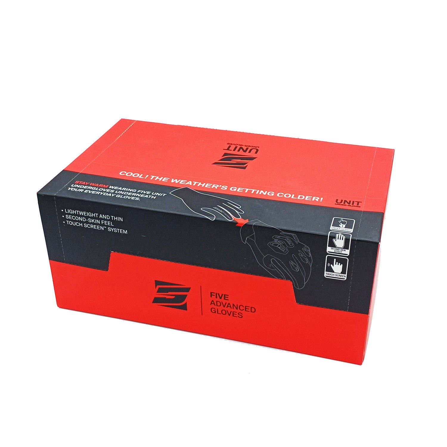 SOTO GUANTE FIVE UNIT NEGRO PACK 15UDS